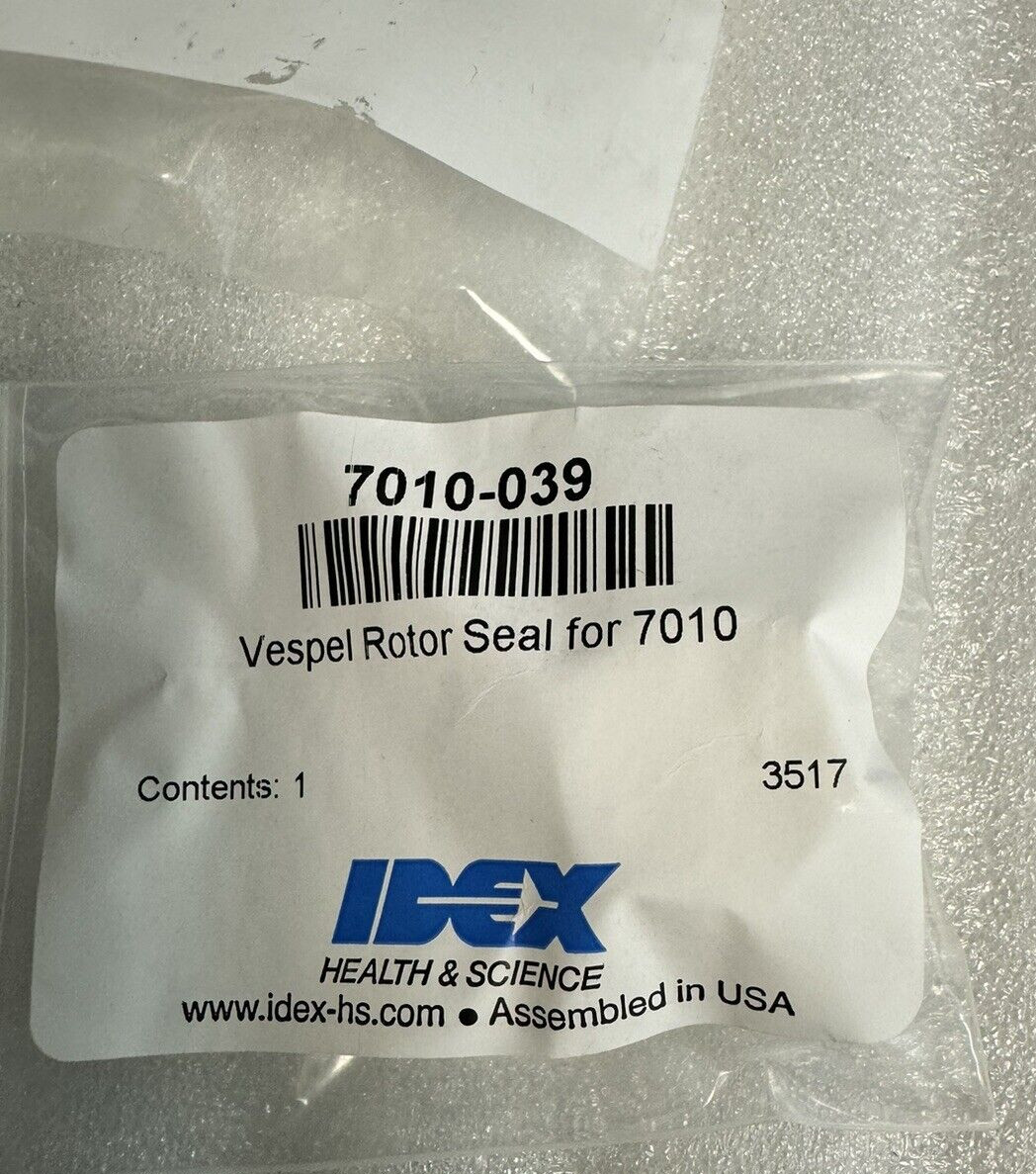 Rheodyne 7010-039 Vespel Rotor Seal 7010 Valve. Caliper TPW3 123832 IDEX. NEW!