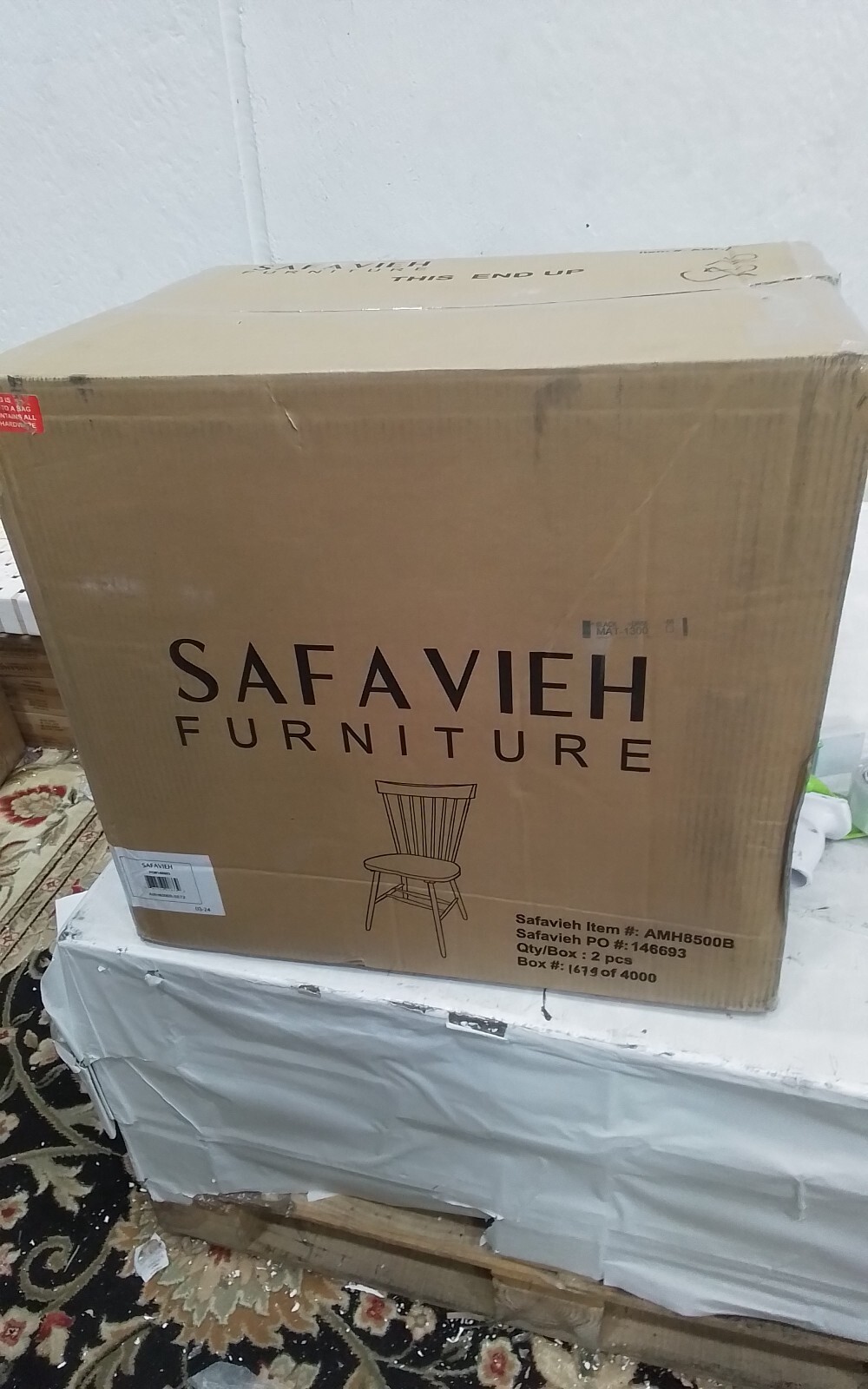 Safavieh PARKER SPINDEL SIDE CHAIR, Reduced Price 2172745621 AMH8500B