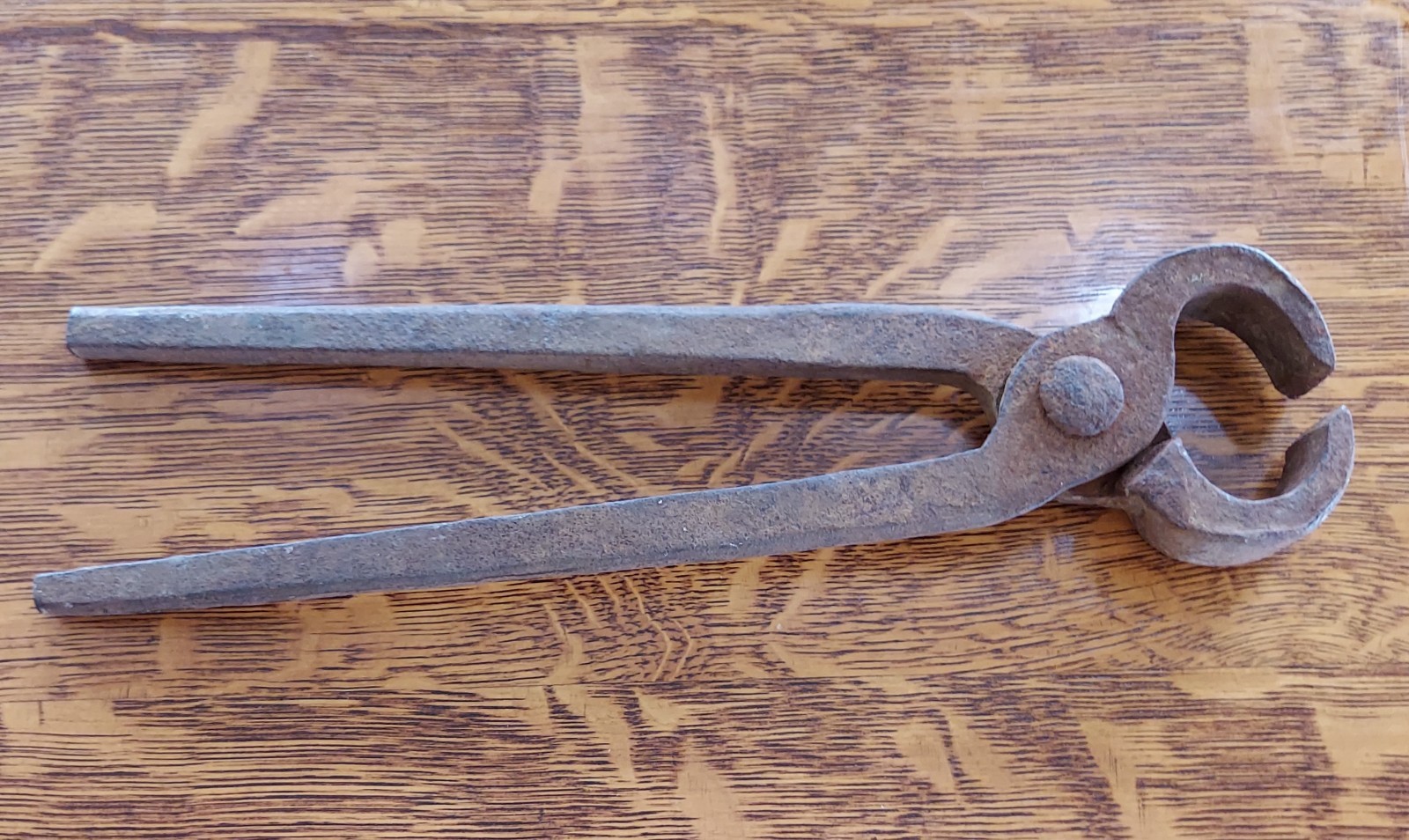 13" Vintage Blacksmith Forged Farrier Tool Nipper/ Nail Puller