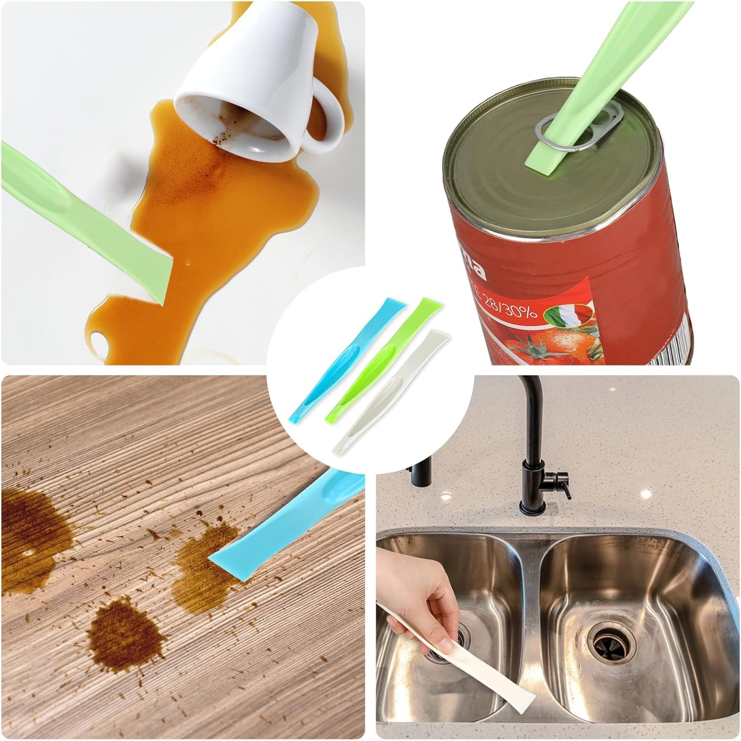2 in 1 Plastic Scraper Tool,Multi-purpose No-Scratch Scraping Tools Small Scrape