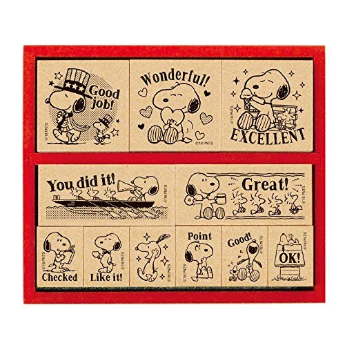 Beverly Snoopy Stamp Set Wooden Stamp Set English NEW