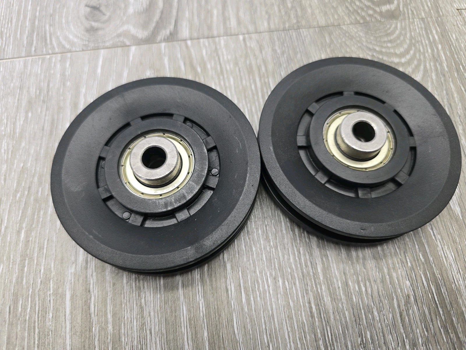 2 Pack 90mm 3.5in Universal Nylon Bearing Pulley Wheel Home Gym Cable Machine