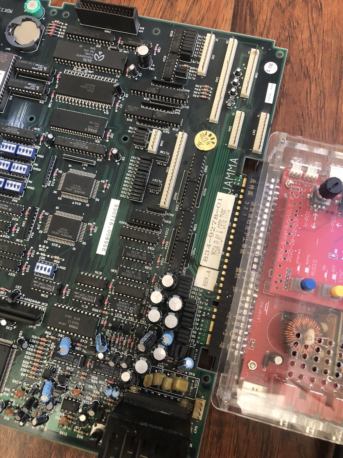 Sega Mega Play Arcade Pcb Great condition tested Working Rare with Shinobi 3