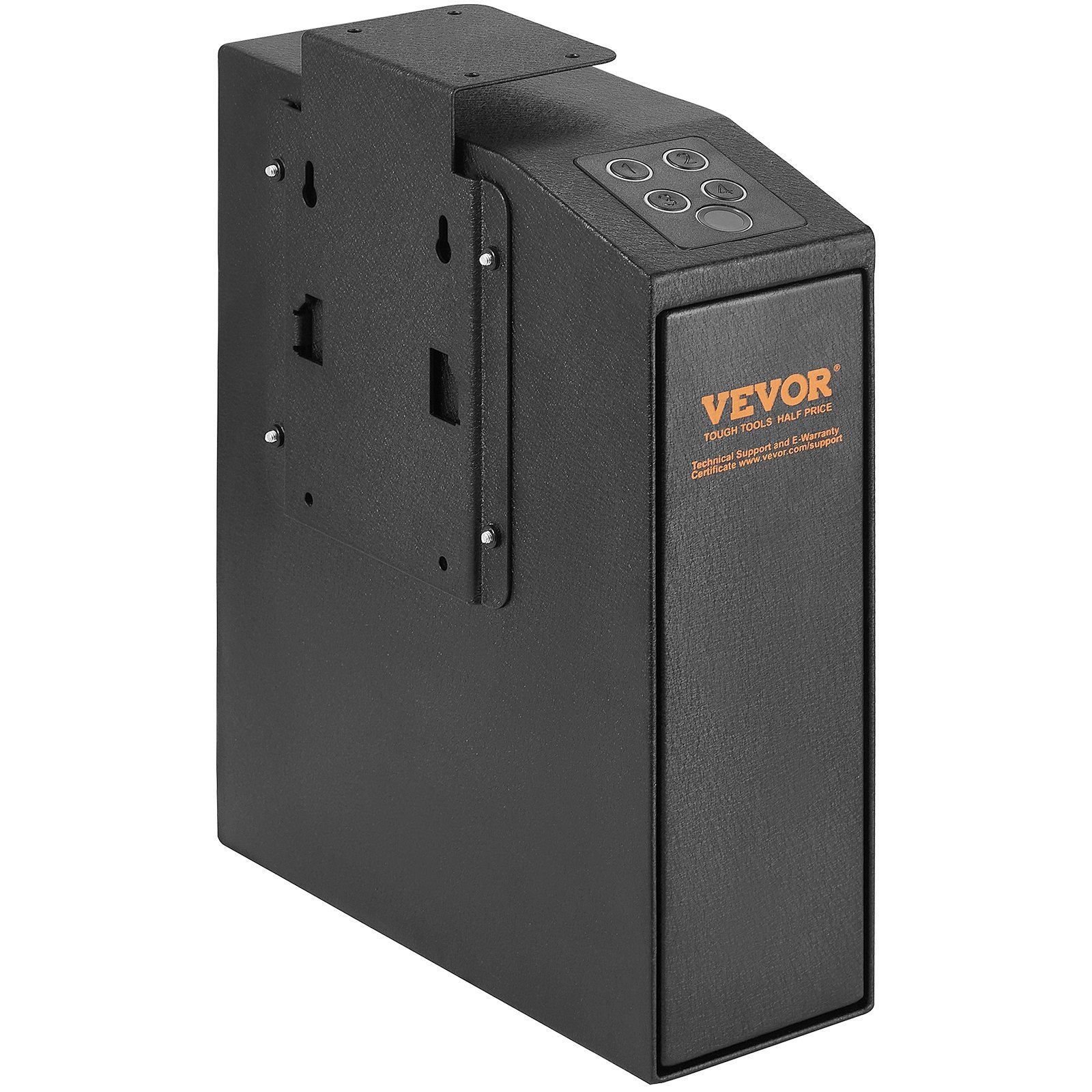 VEVOR Mounted Gun Safe for Pistols, Biometric Gun Safe with Three Quick Access W