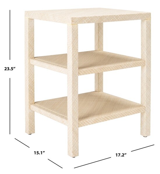 Safavieh APIS RAFFIA 2 SHLF ACCNT TABLE, Reduced Price 2172761475 ACC6603A