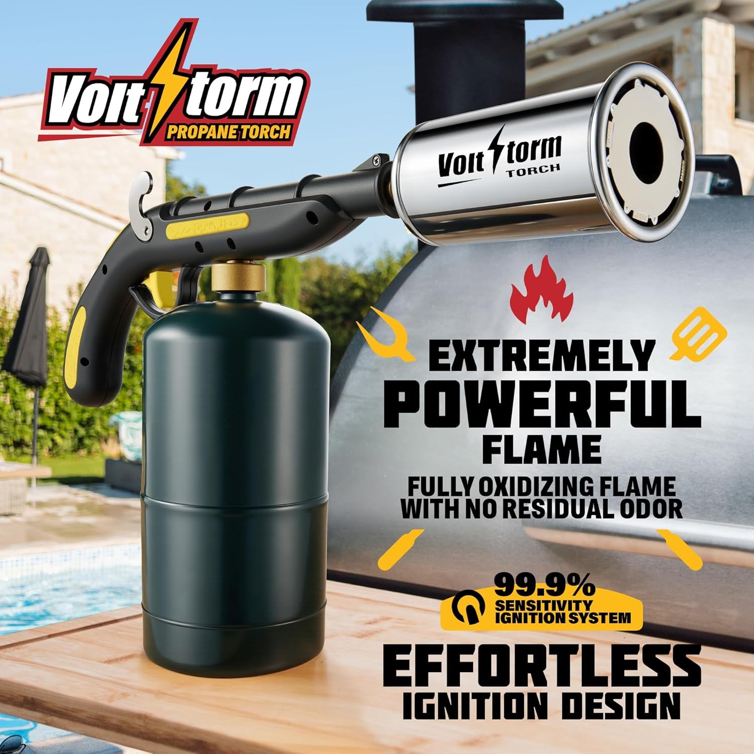 Cooking Torch Kitchen Blow Torch, Creme Brulee Torch, Propane Torch