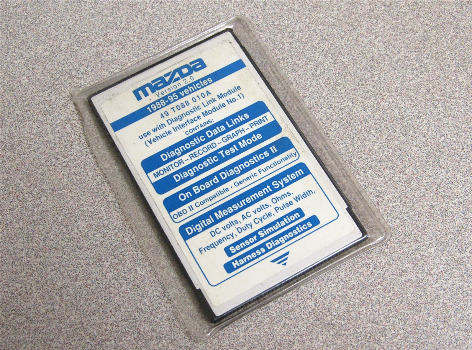 Mazda 49-T088-010A NGS Scan Tool Data Transfer Card Version 2.0 1988 1995