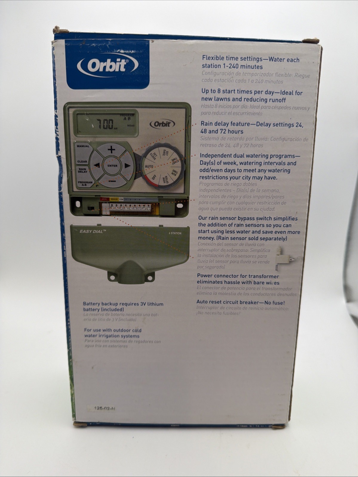 Orbit 57874 4-Station Indoor Easy Dial Sprinkler Control Timer