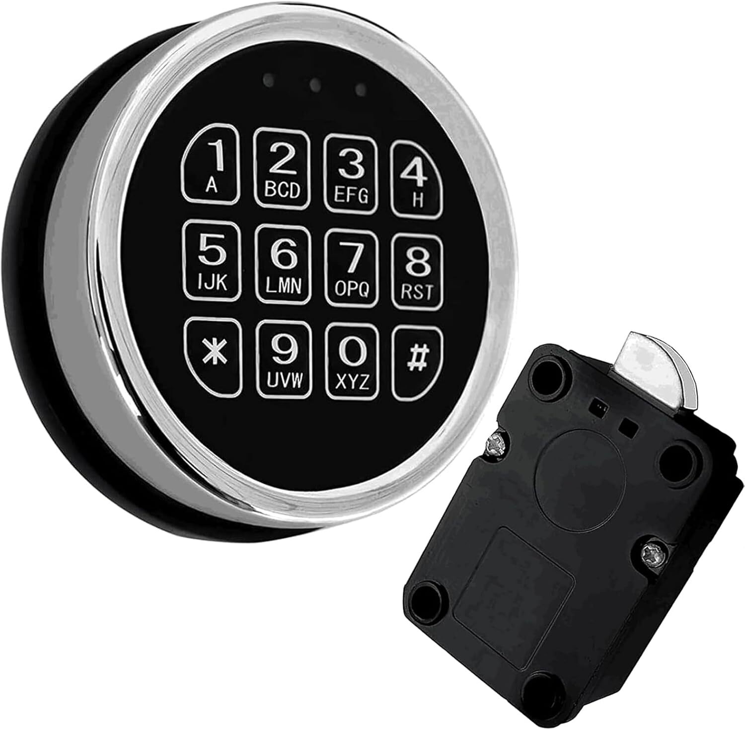 Gun Safe Lock Replacement Electronic Chrome Keypad Safe Lock Swingbolt Lock