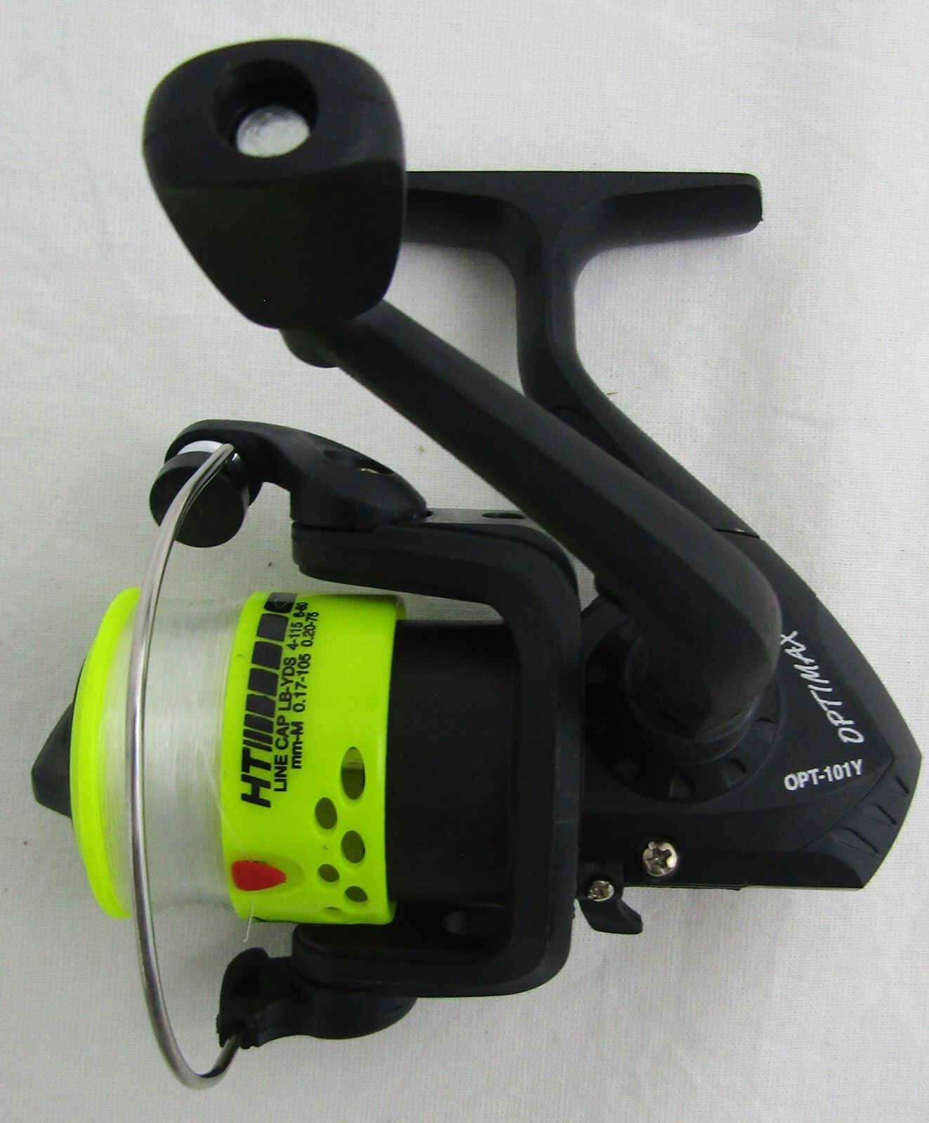 3ea HT OPTIMAX 101 YELLOW, CRAPPIE POLE REELS