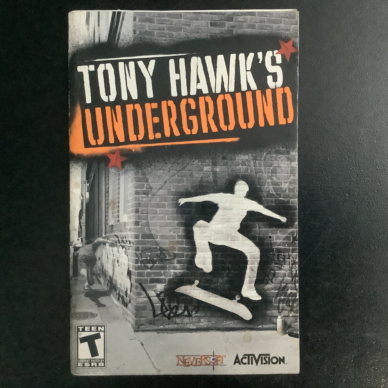 Tony Hawk's Underground PS2 PlayStation 2 Instruction Manual Only
