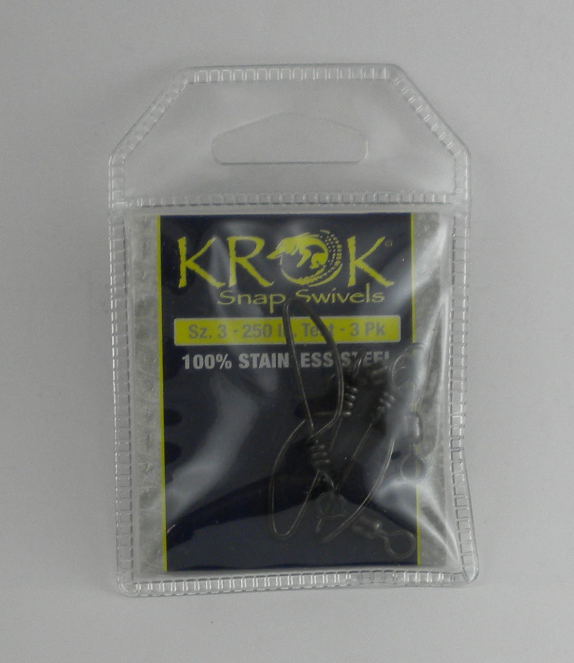 Sea Striker SSKS250-3PK Kroc Stainless Steel Snap Swivel 250lb Test Size 3 3pk
