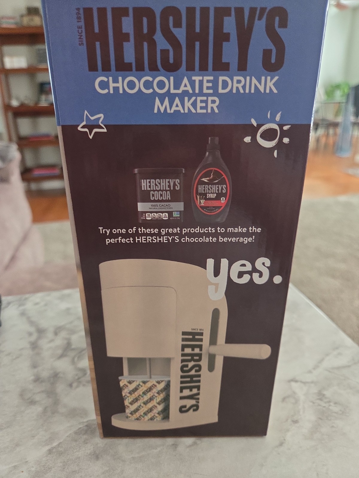 Hershey's Chocolate Drink Maker with 2 Cups - New open box