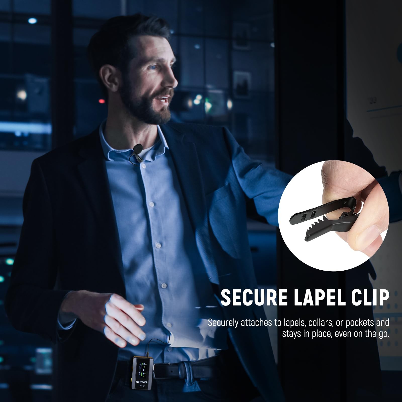 Lavalier Lapel Microphone 2 Pack, Omnidirectional Condenser Wired Clip On Lav...