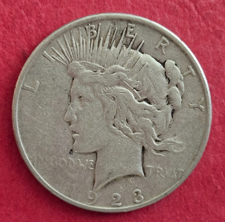 1923-D Peace Silver Dollar - Circulated