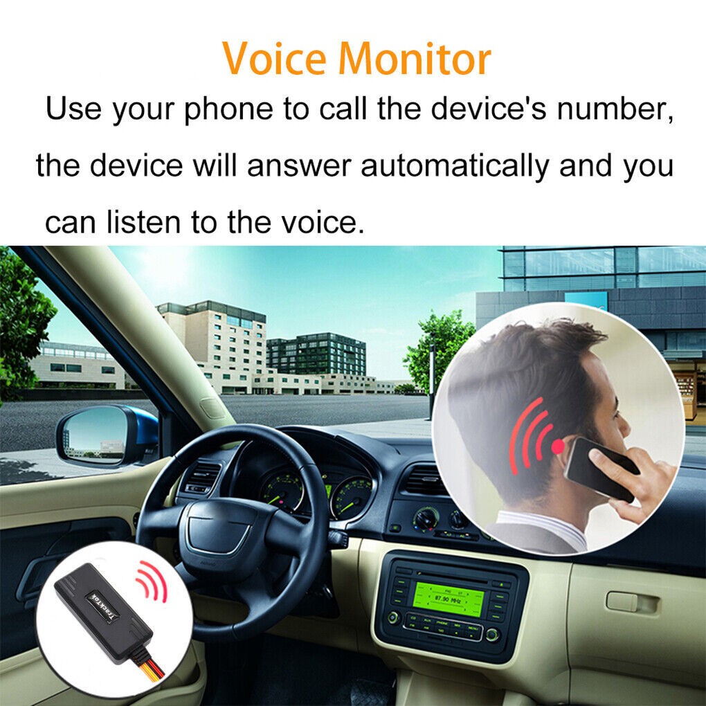Car GPS Tracker 4G Real-time Tracking Anti Theft Device Remote Control Locator