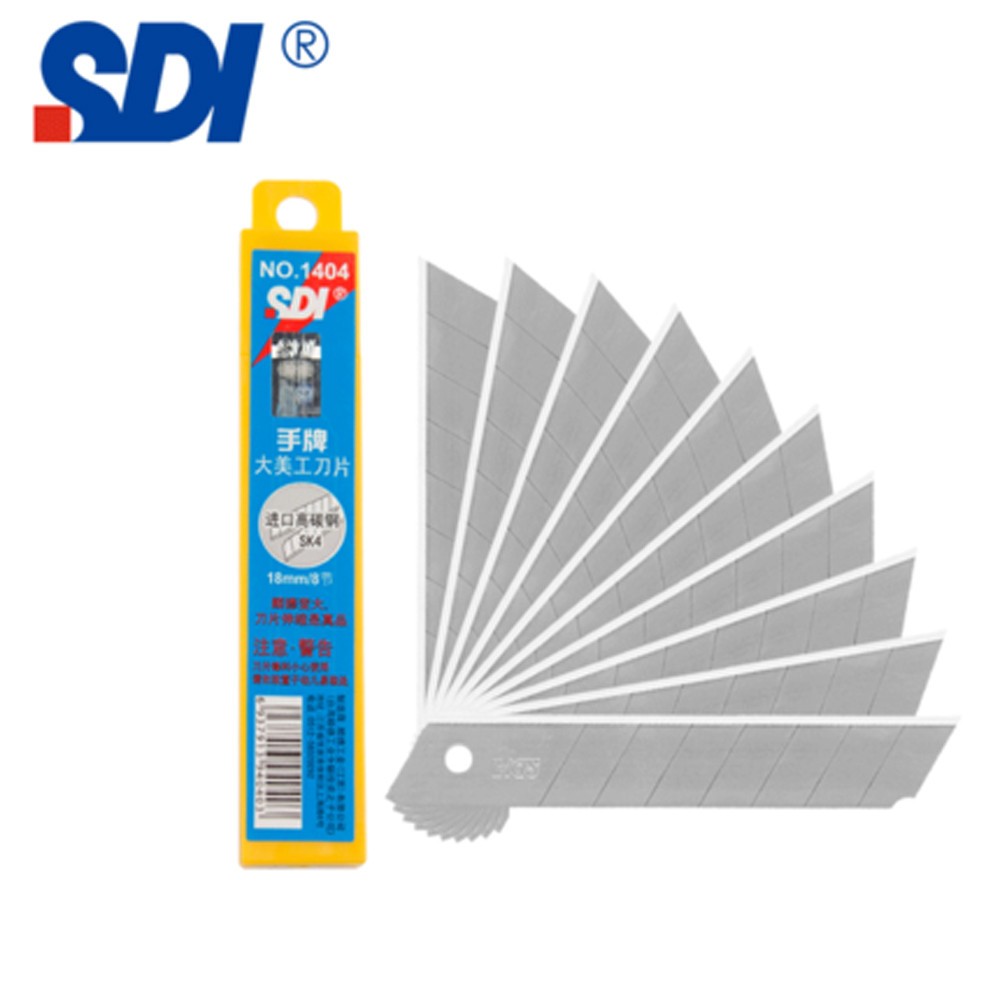20packs SDI High Quality Steel 0.4x9.0x80mm Mini Utility Cutter Blades No.1403S