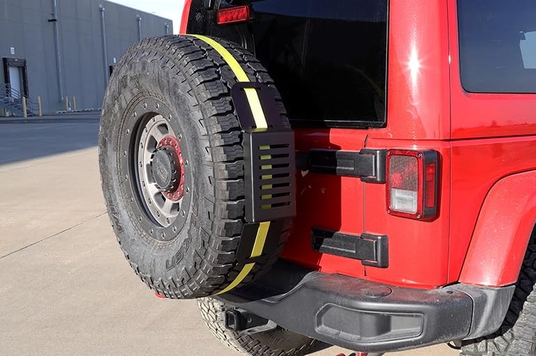 Overland Spare Tire Accessory Mount, Black, Durable and Easy to Install