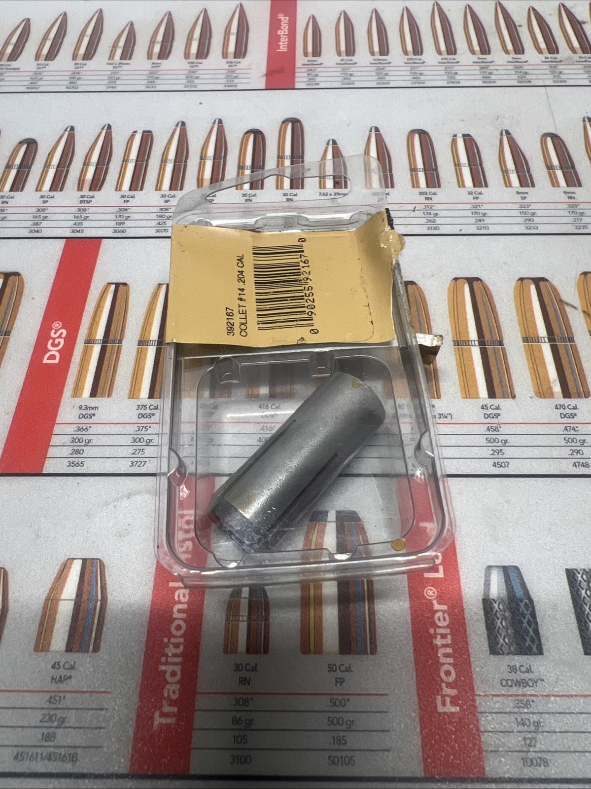 HORNADY # 392167 CAM-LOCK BULLET PULLER COLLET #14 (204 CALIBER )NOS