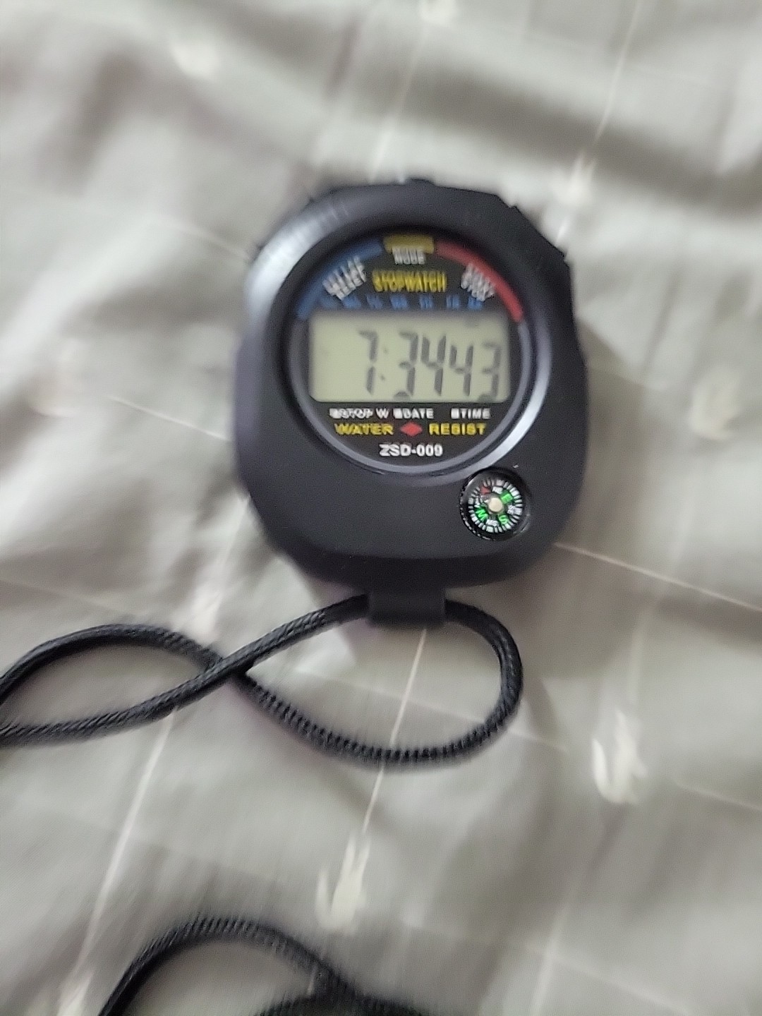 Sportwatch ZSD-009 Stop Watch Timer Clock Water Resistant w/ Compass