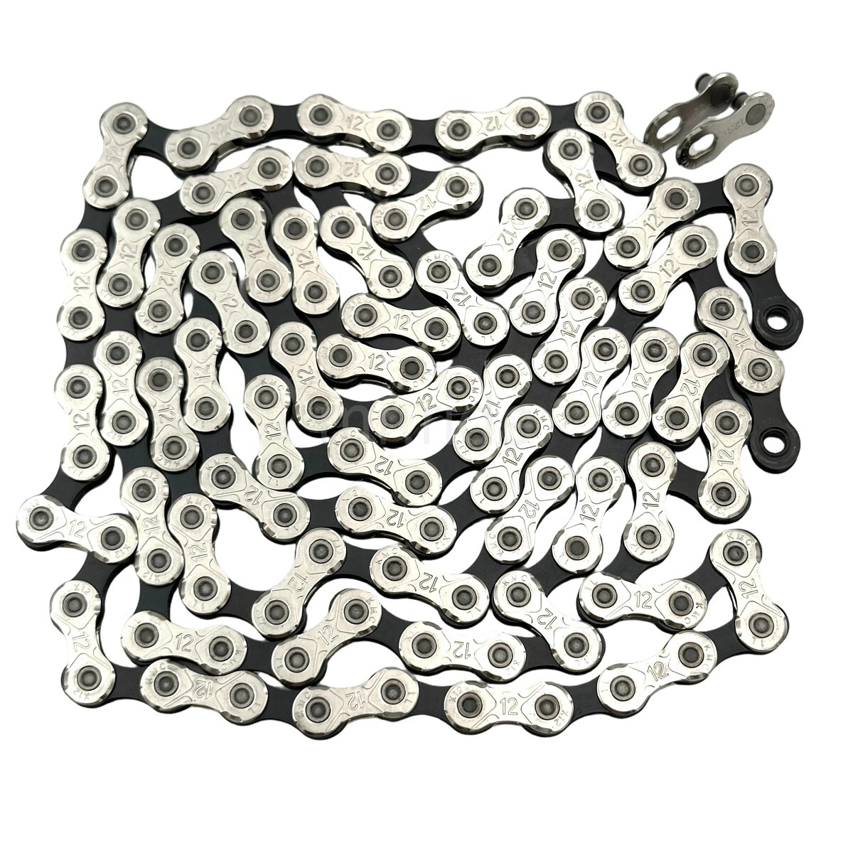 KMC X12 Bike Chain 12-Speed 124 Links Silver/Black Shimano/Sram/Campagnolo