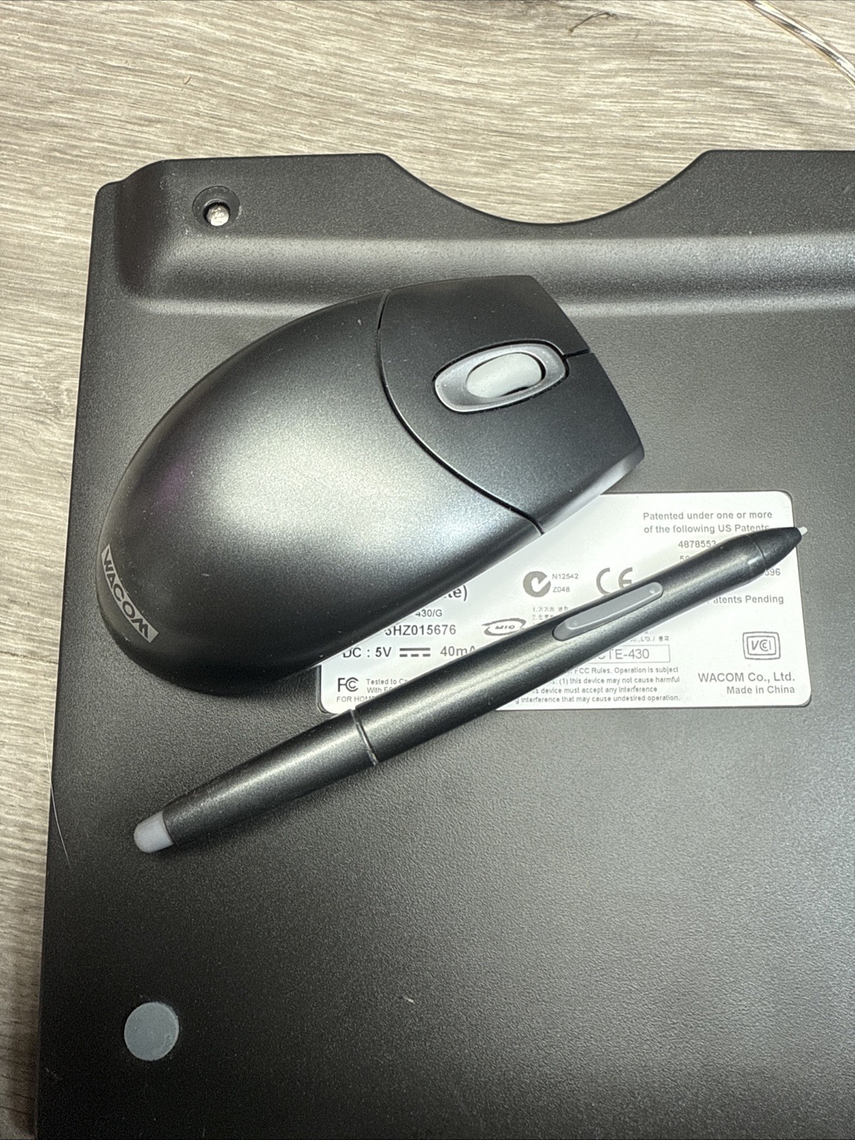 Vintage Wacom Graphire3 4x5 USB Tablet - Graphite Gray (CTE-430GR)