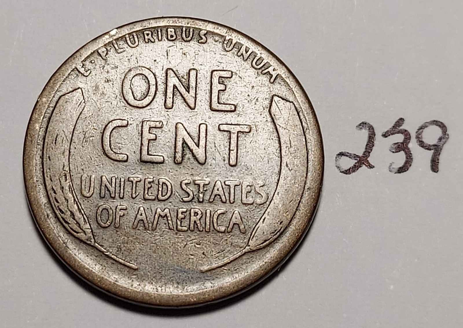 1920-S Lincoln Wheat Cent Below Fine #239