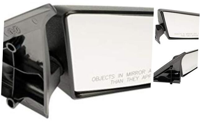 Passenger Manual Door Mirror 955-184 for Chevy GMC Oldsmobile 1982-1993 Black