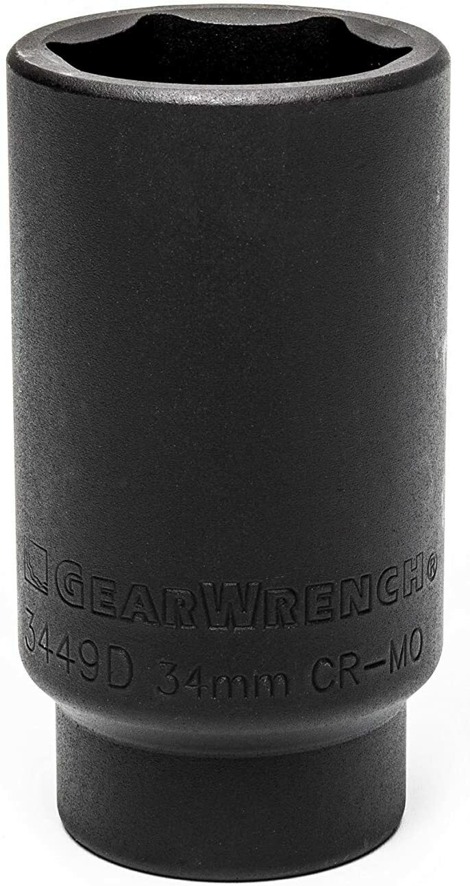 NEW KD TOOLS KDS3449 1/2" DRIVE DEEP GM AXLE NUT SOCKET 34MM