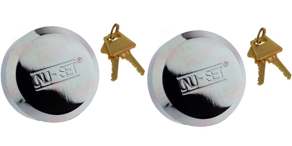 Hidden Shackle Lock Puck Trailer Padlock Keyed Alike - Pack of 2