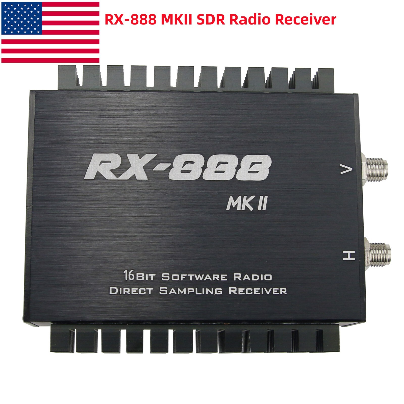 RX-888 MKII SDR Radio Receiver SDR Ham Radio Receiver LTC2208 16Bit ADC USA