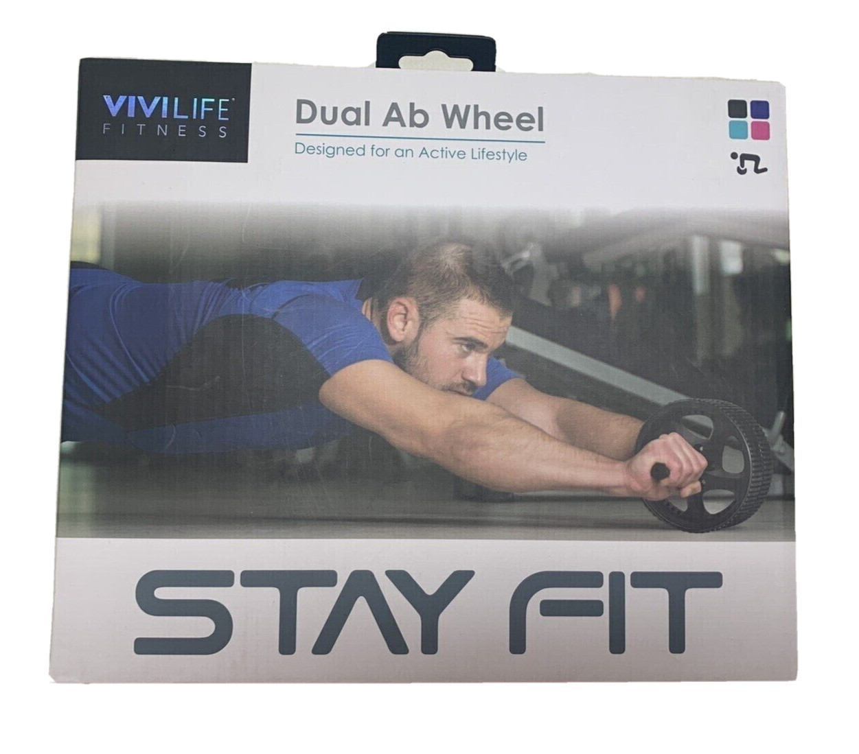 Vivi Life Fitness Gym Ab Roller Brand New SEALED Boxes Black