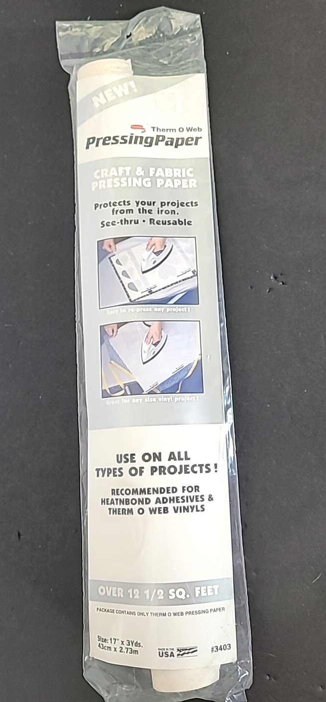 Pressing Paper Therm O Web 12.5 Sq Feet #3403 New in Pkg