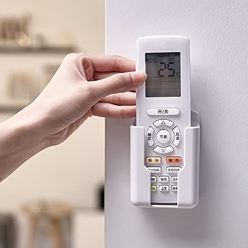 2 Pcs Wall Mount Remote Control Holder Media Player Controller Holder, Small