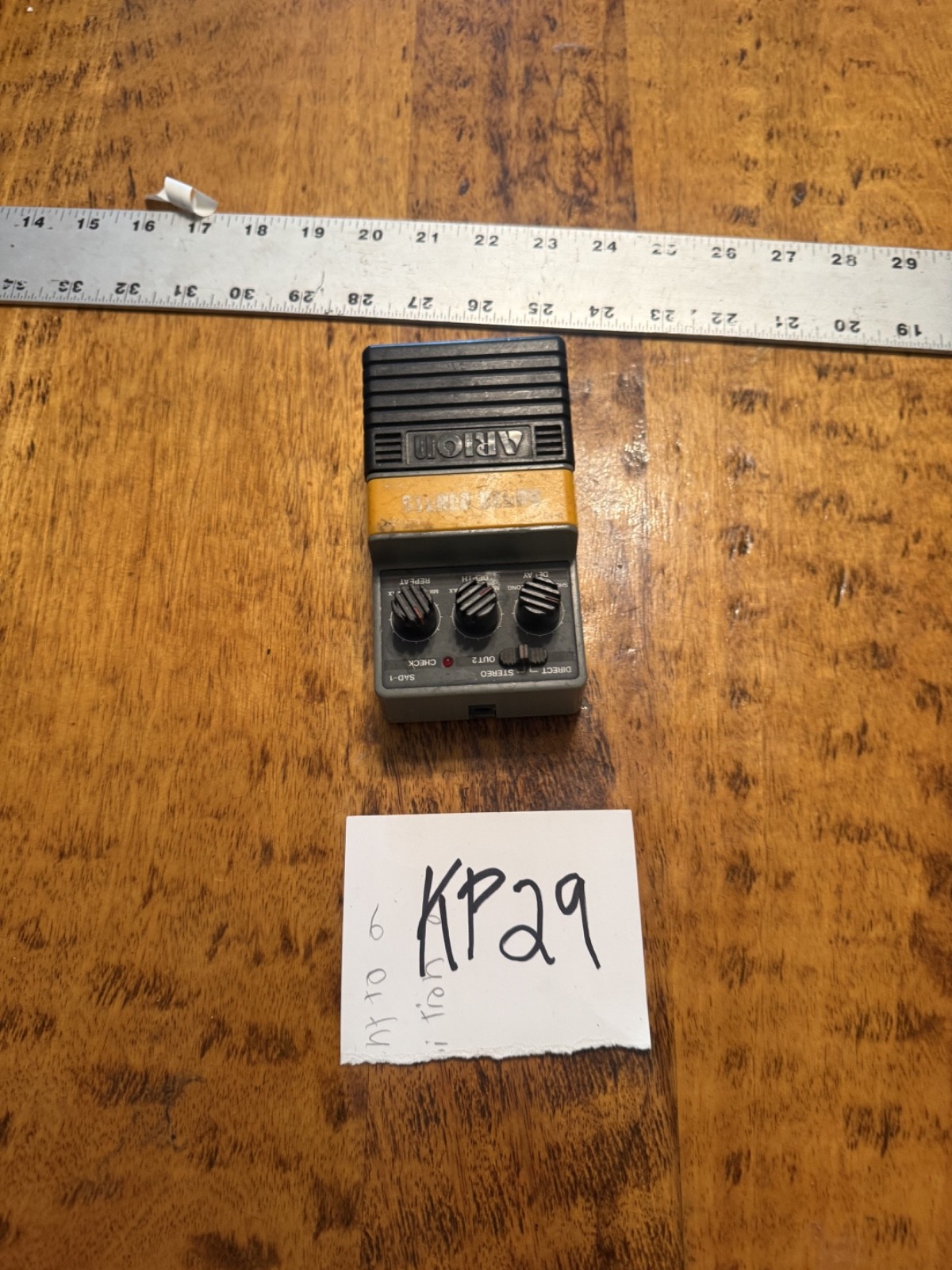 Used Arion SAD-1 Stereo Delay Effect Pedal KP29