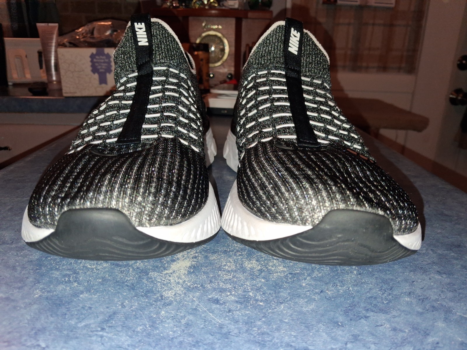 Men’s Nike React Phantom Run Flyknit 2 Oreo CJ0277-003 Size 12.5 Nice&Clean!