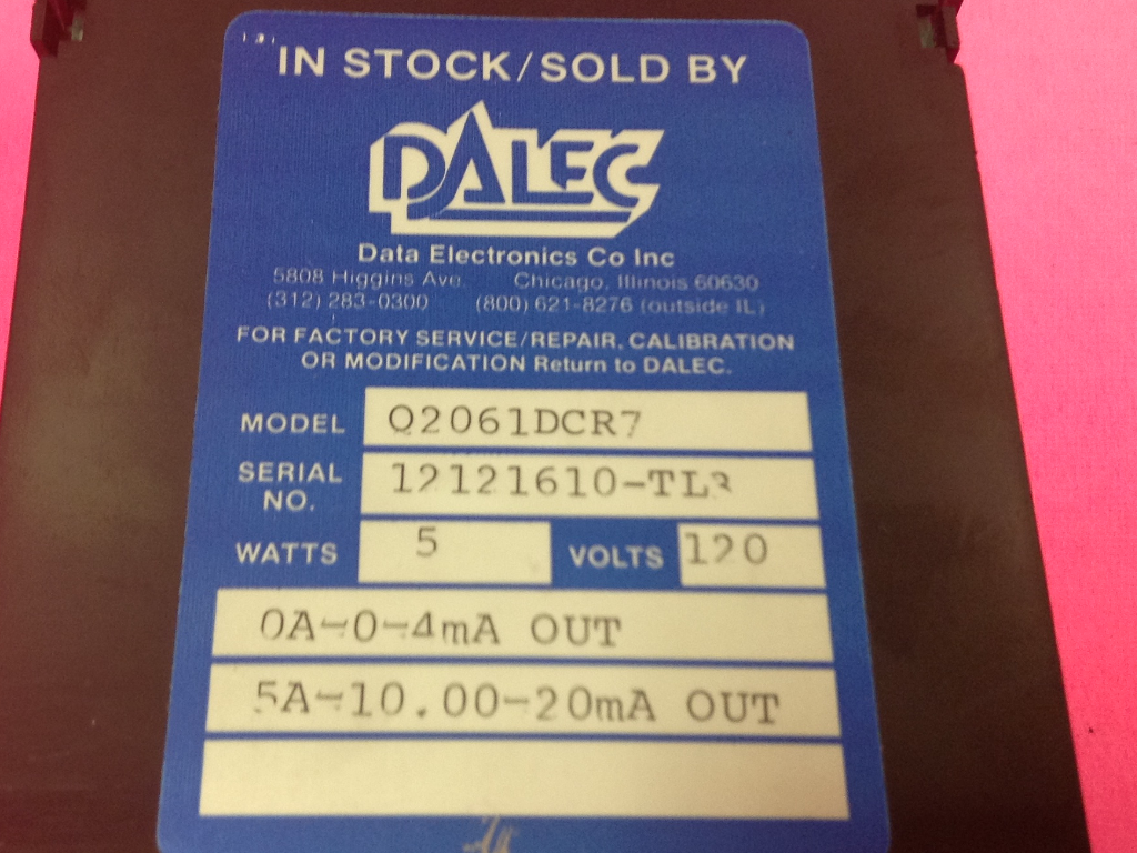 Newport Dalec - Model Q2061DCR7 - Digital Panel Meter