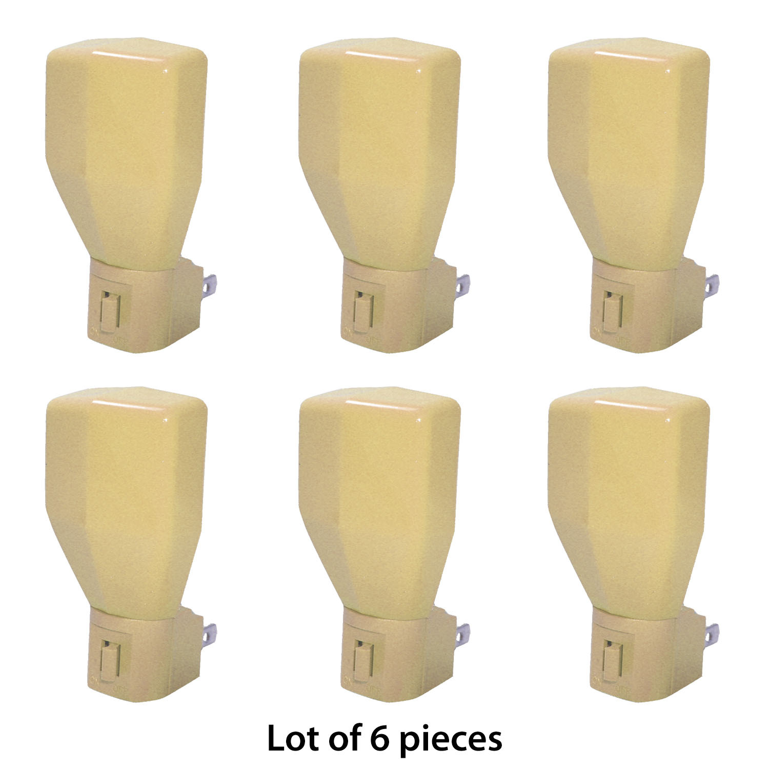 Ivory color Household Night Light Lot of 6 pieces Home Interior Decor NEW