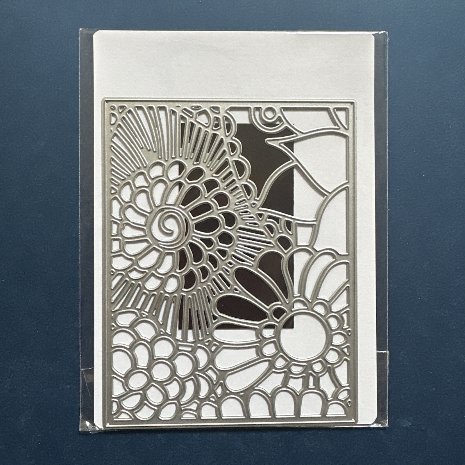 NEW! Stamplorations Metal Die - BLOOMTANGLED #2 Cover Plate Die 4.25" x 5.5"