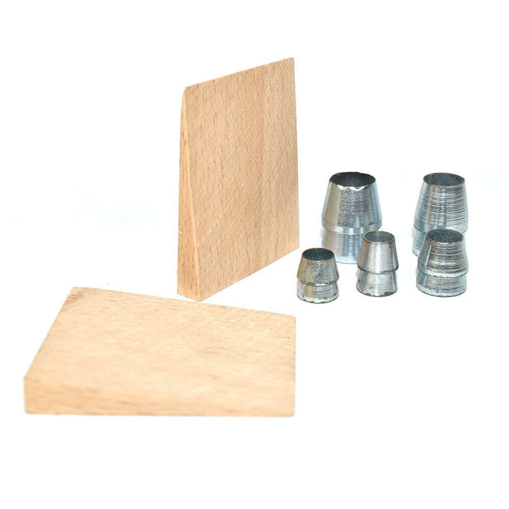 Big Horn 15107 7 Piece Round Steel Wedges Set with Wood Piece For Hammer Handles