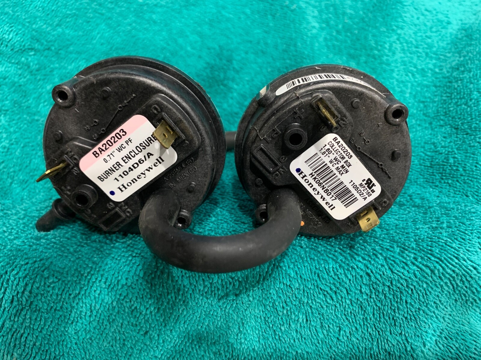 Carrier HK06NB017 OEM 2 Stage Furnace Air Pressure Switch BA20203 0.71" 1.81" WC