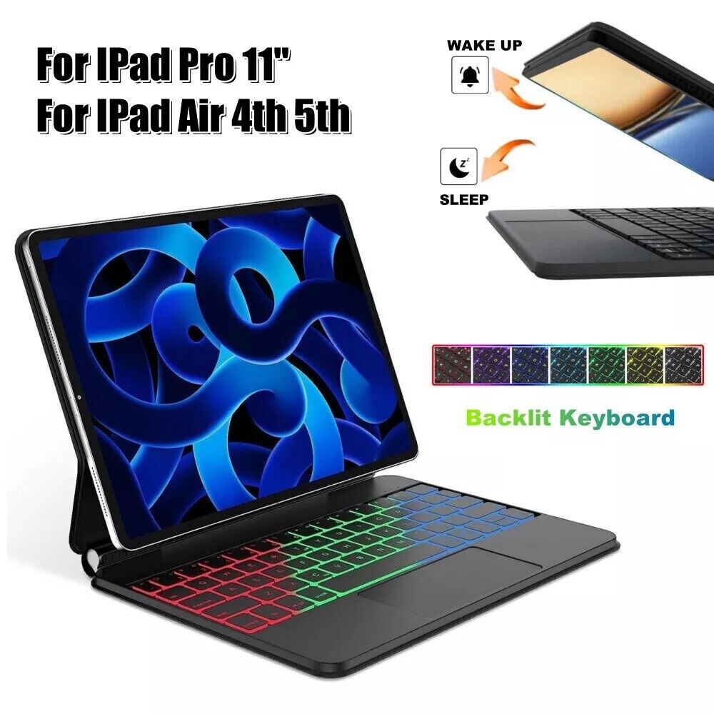 Magic Keyboard For iPad Pro 11" 1st 2nd 3rd 4th Generation/iPad Air 4th/5th Gen