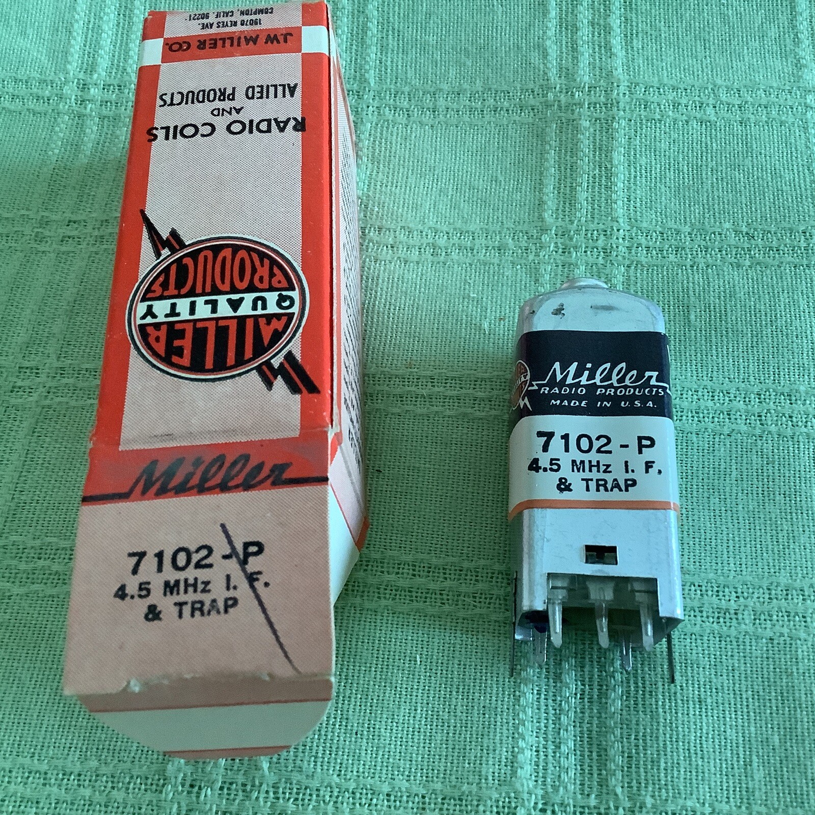 Miller 7102-P Sound IF Shielded With Trap 4.5mHz Shielded (Philco 32-4688-10)