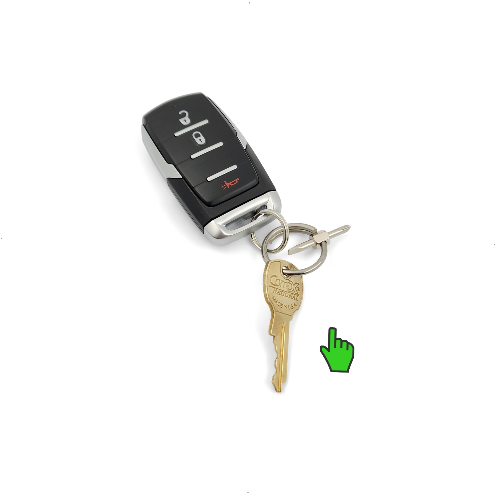 Keychain Screwdriver Tiny Bit with Phillips/Flat Head - Small Pocket EDC Tool #1