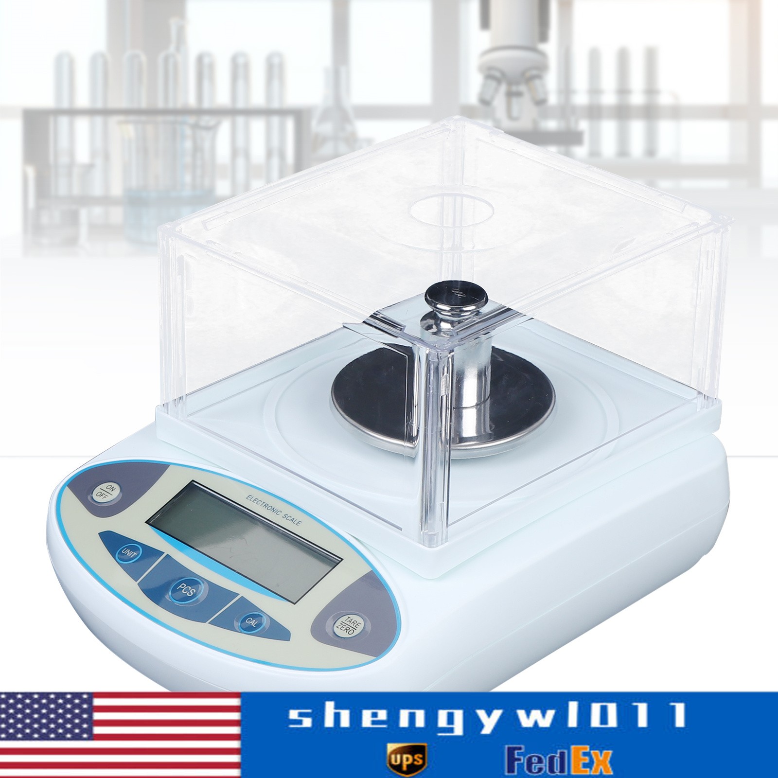 Analytical Balance Lab Digital Electronic Precision Scale 1mg 500g x 0001g US