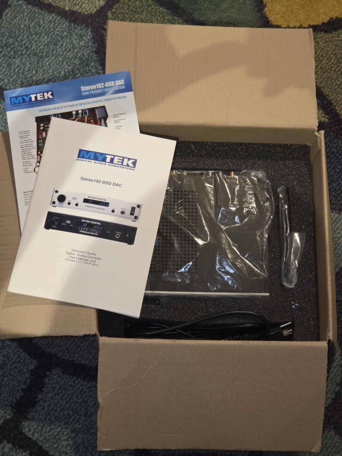 Mytek Stereo192-DSD DAC Digital Analog Converter - Audiophile quality - Open Box