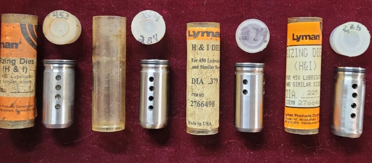 Lyman & RCBS Lube Sizer / Sizing Dies. New & Used Available. Many Sizes!