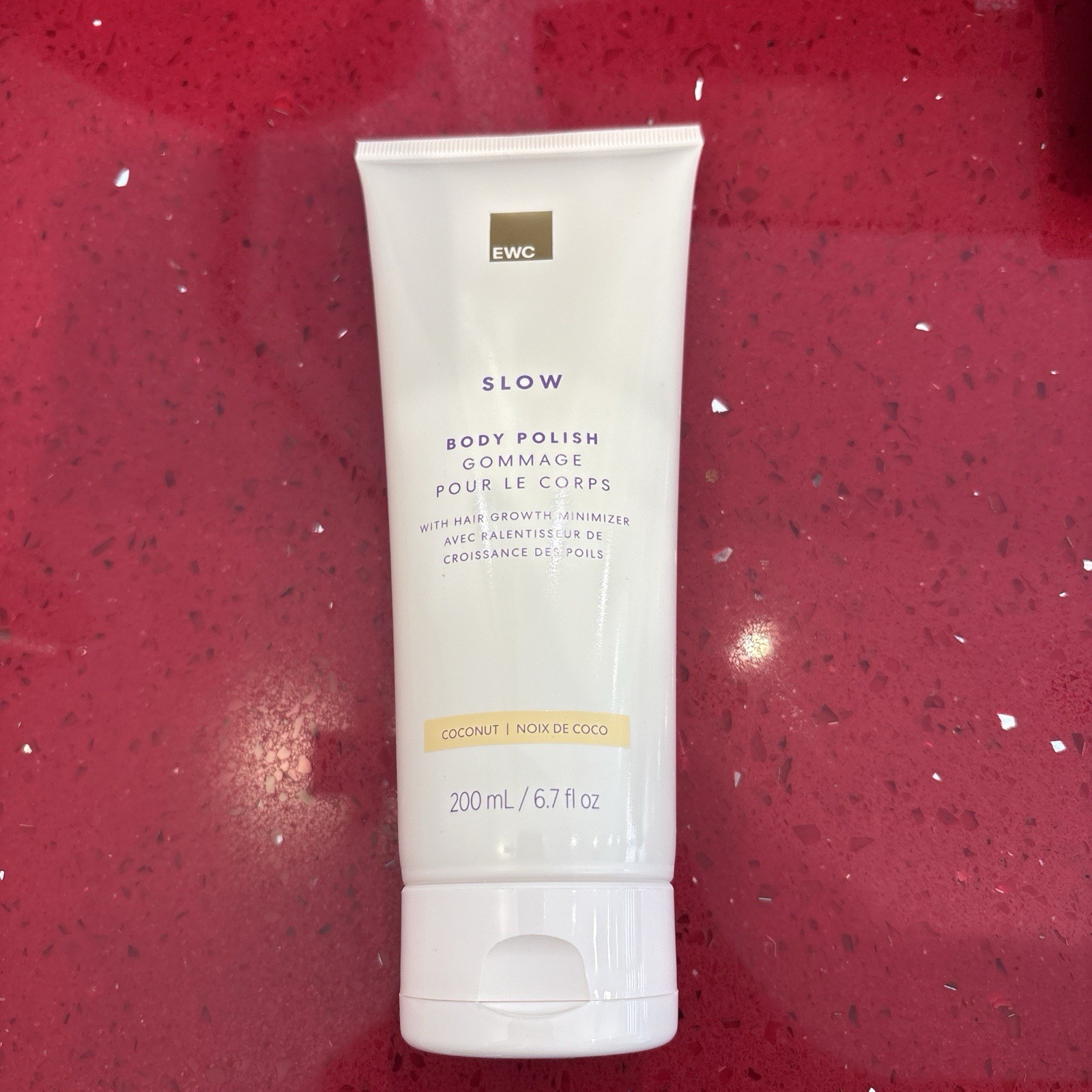 EWC slow hair growth body polish coconut #bodypolish #skincare