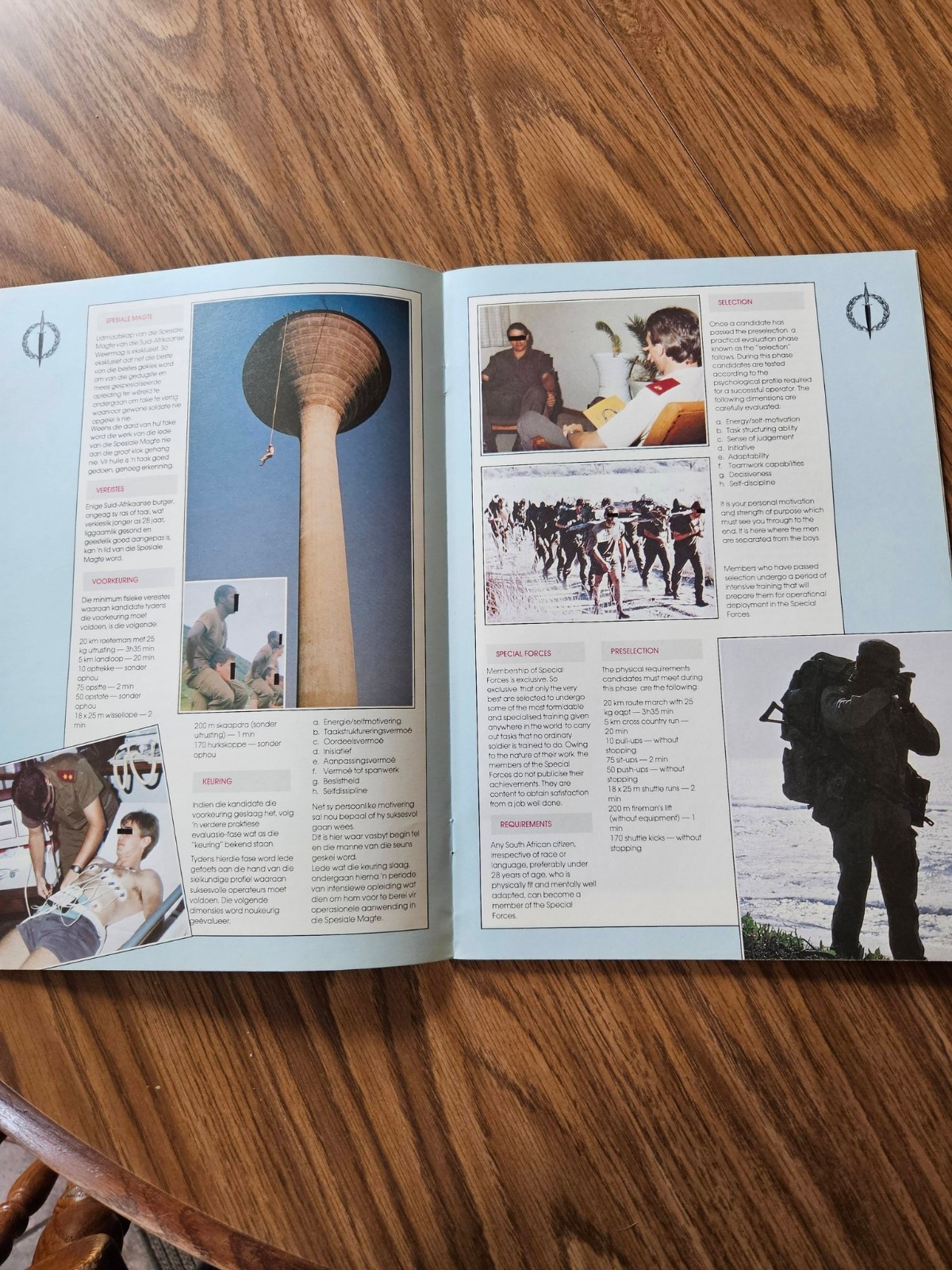 South African Special Forces recruiting book