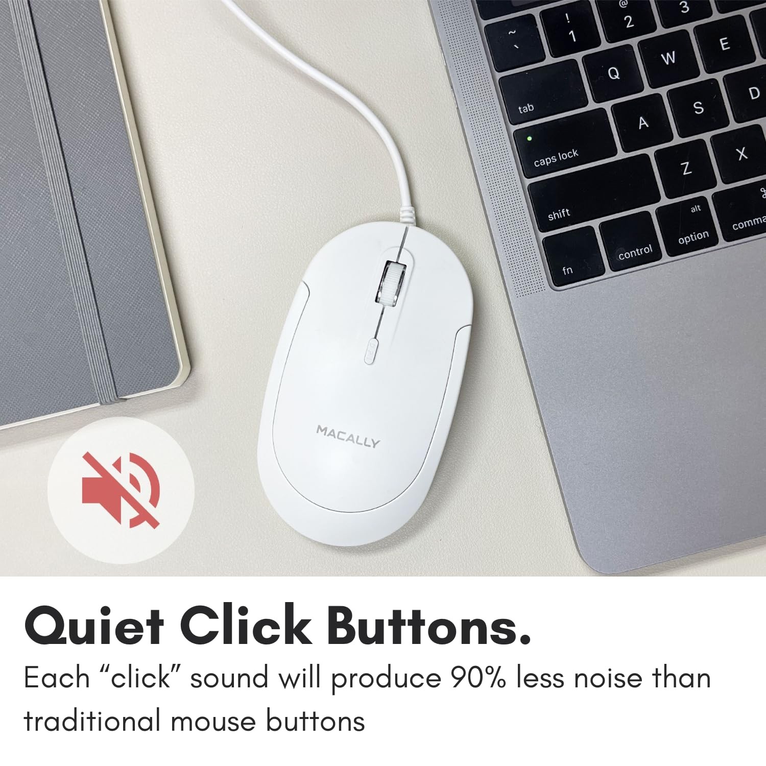Usb C Silent Mouse Easy To Use 3 Button Wired Optical Mouse For Laptop And Pc